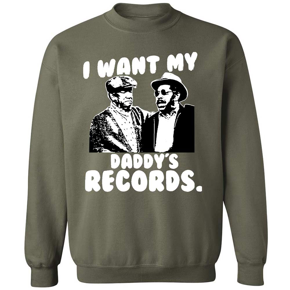 I Want My Daddy's Records - Military Green - 9