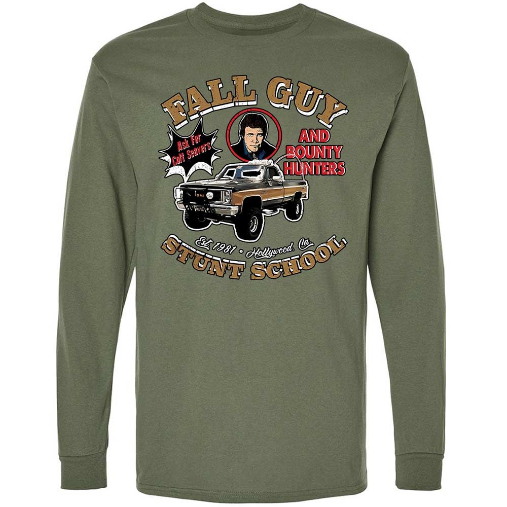 Long Sleeve T-Shirt - 7CFD9CQH - Military Green - 9