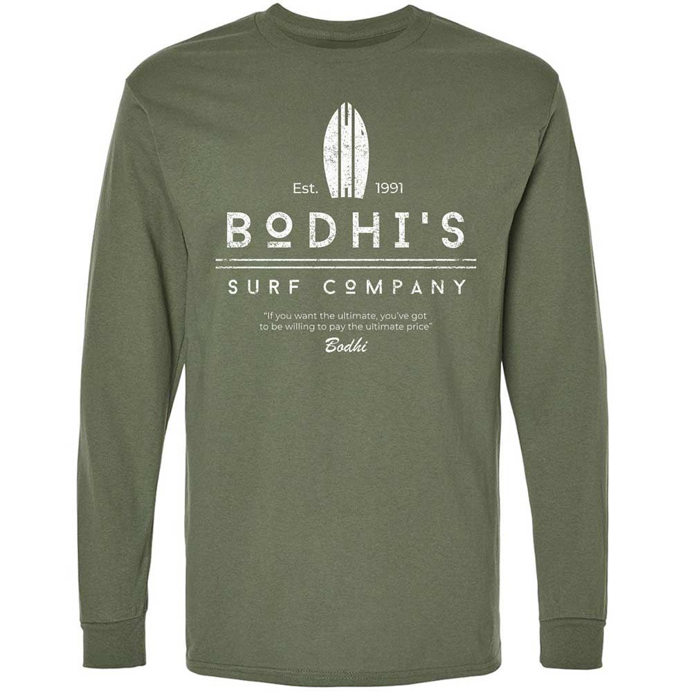 Long Sleeve T-Shirt - MX7KDQXD - Military Green - 9