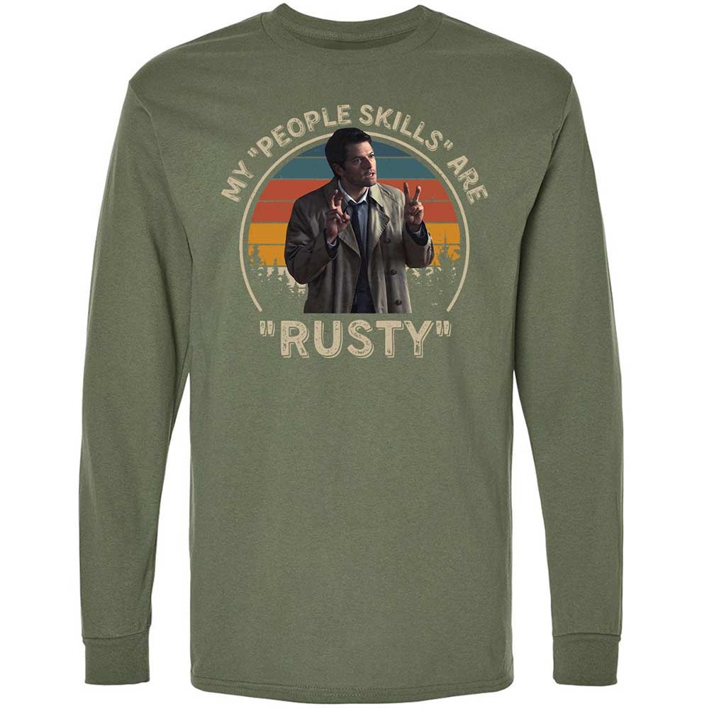 Long Sleeve T-Shirt - SK8UPJGN - Military Green - 9