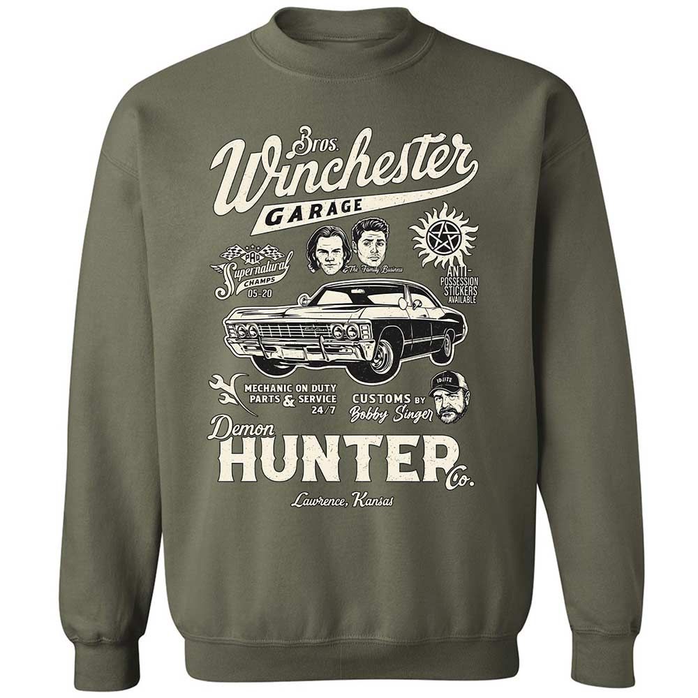 Classic Unisex Sweatshirt - B6335ETU - Military Green - 9
