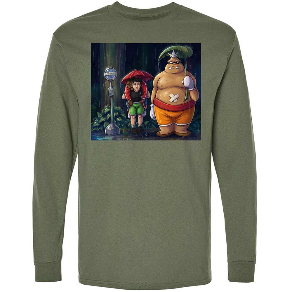 Long Sleeve T-Shirt - XZQPWA6K - Military Green - 9