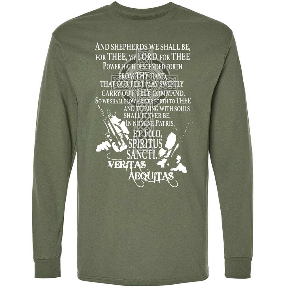 Long Sleeve T-Shirt - DWQAE7JU - Military Green - 9