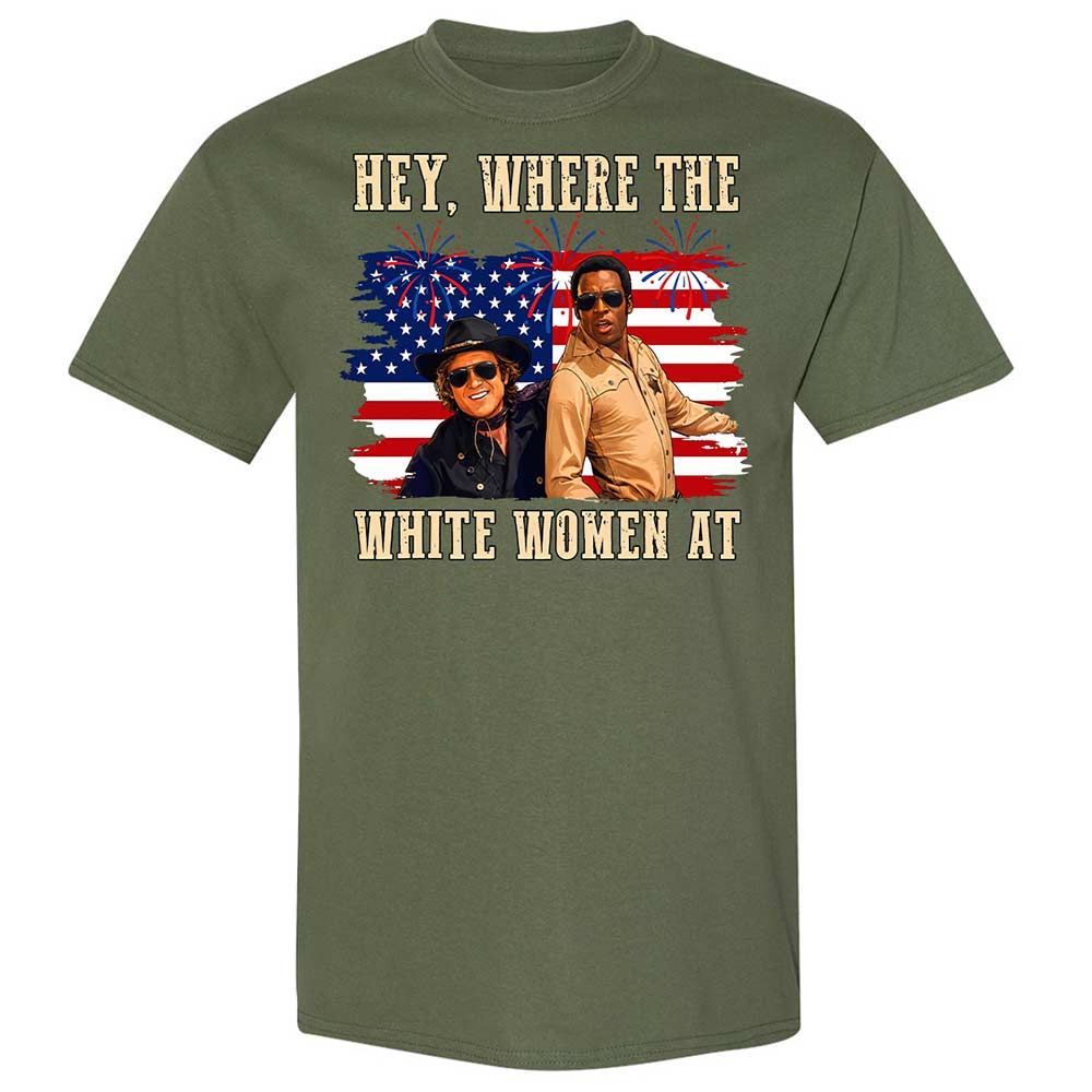 Hey Where The White At - Military Green - 9