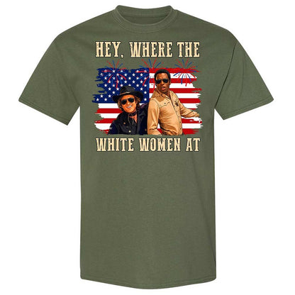 Hey Where The White At - Military Green - 9