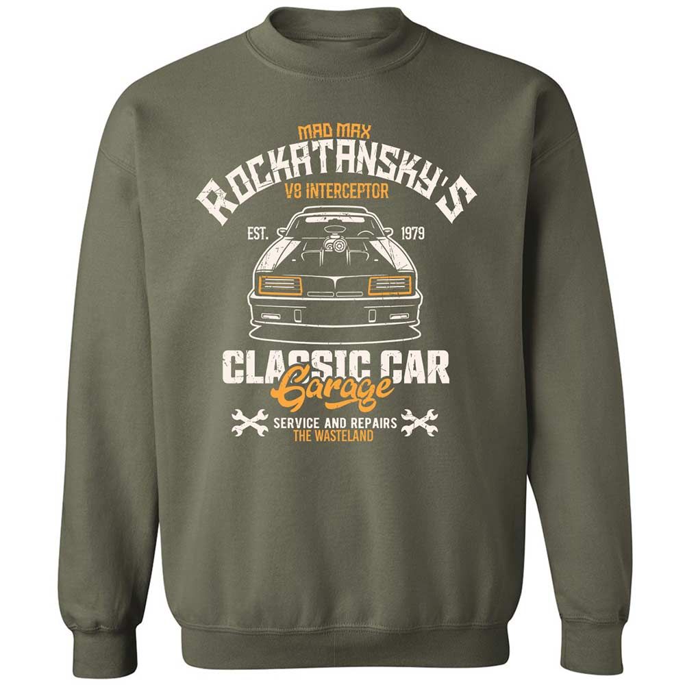 Classic Unisex Sweatshirt - LRQ6Q44V - Military Green - 9