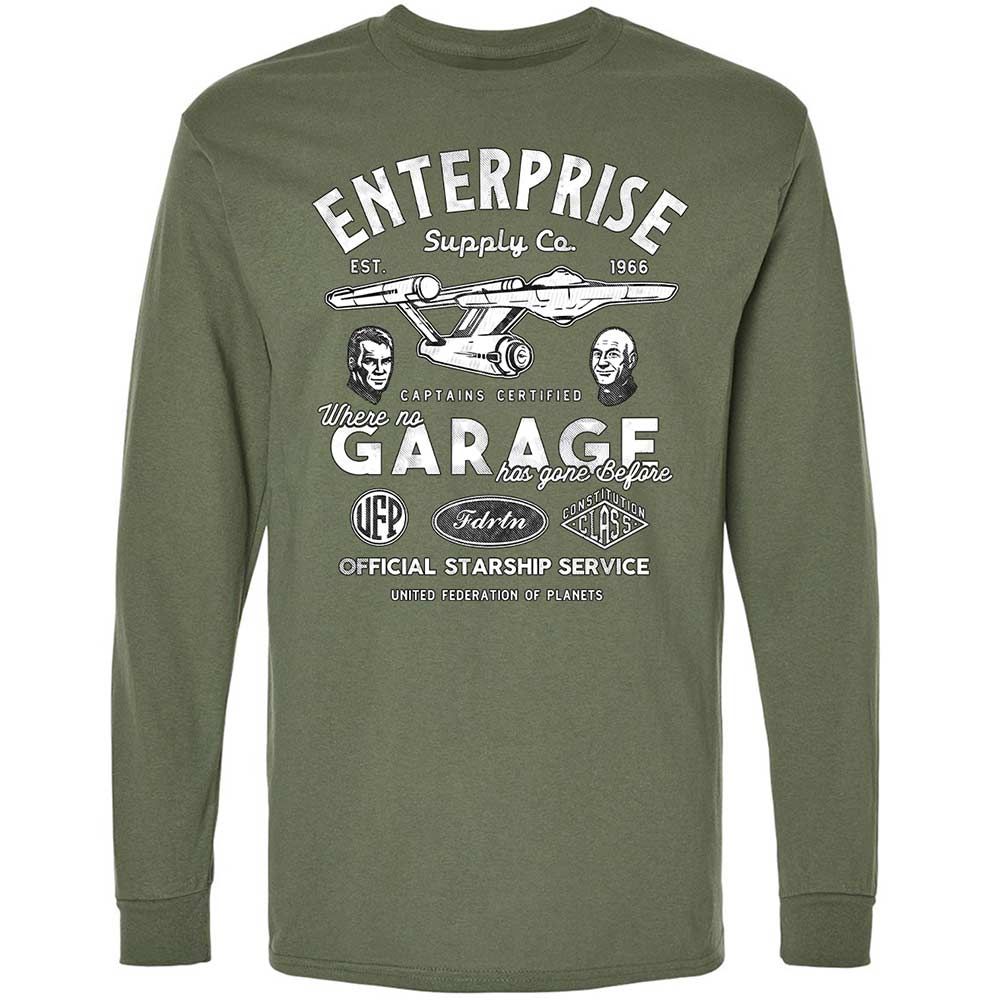Long Sleeve T-Shirt - C3X9D9WE - Military Green - 9