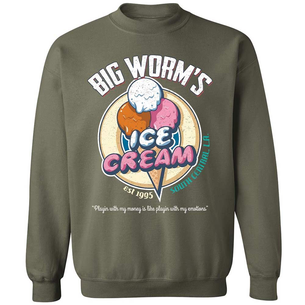 Big Worm's Ice Cream - Military Green - 9