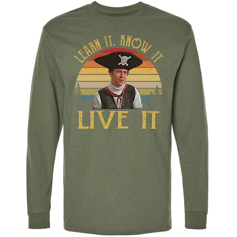 Long Sleeve T-Shirt - T97UEYCD - Military Green - 9