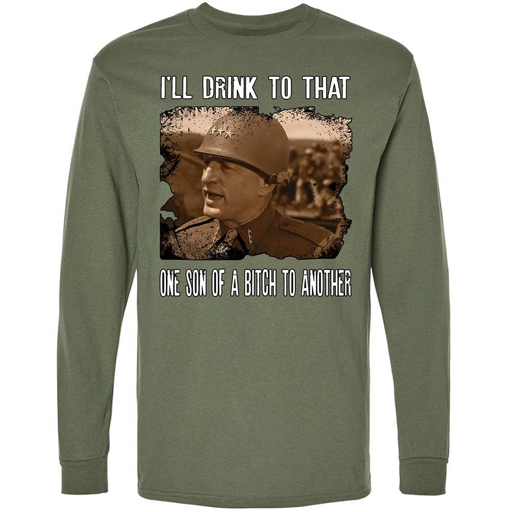 Long Sleeve T-Shirt - FKYQXN81 - Military Green - 9