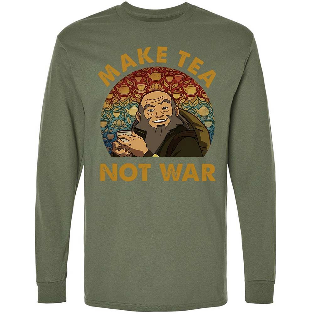Long Sleeve T-Shirt - 5S7FFBPB - Military Green - 9