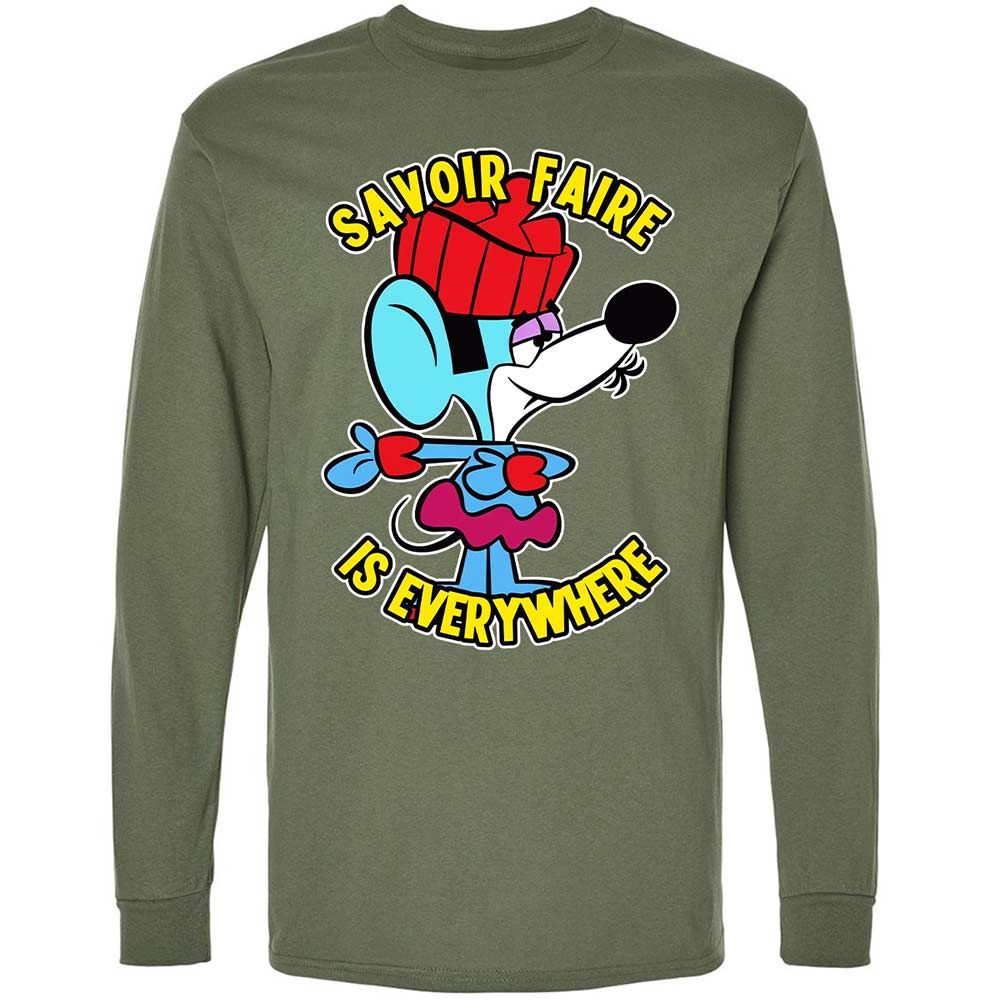 Long Sleeve T-Shirt - PRU1SJ6K - Military Green - 9