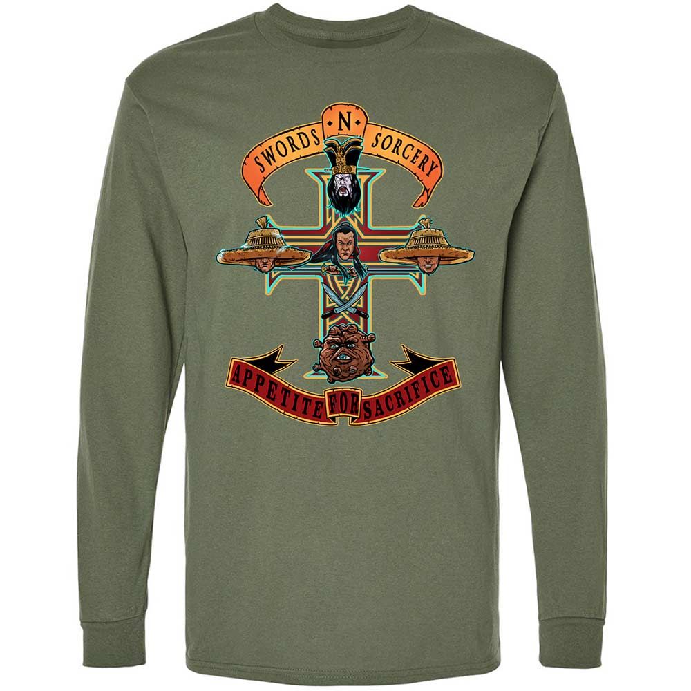 Long Sleeve T-Shirt - HTFCZABX - Military Green - 9