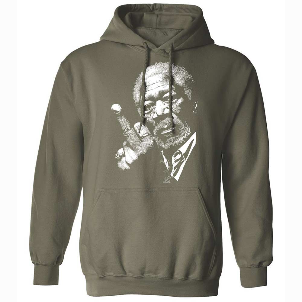 Morgan Freeman middle finger - Military Green - 9