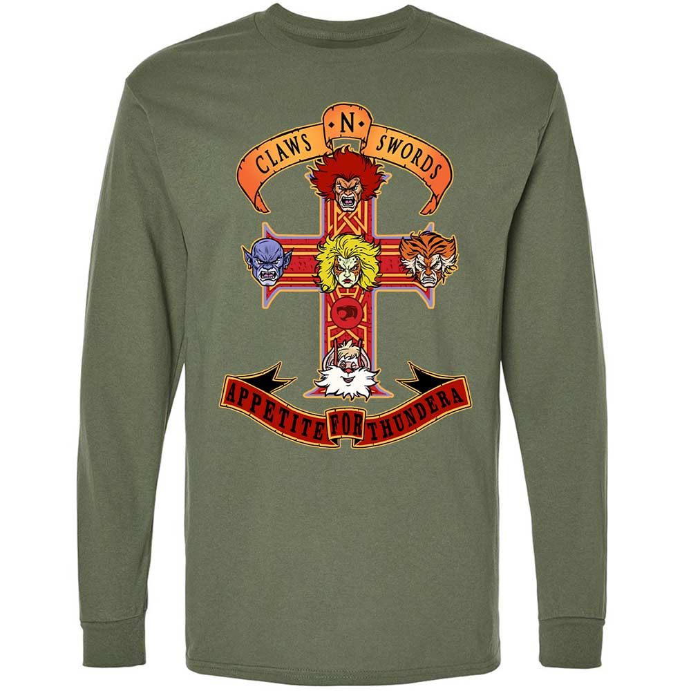 Long Sleeve T-Shirt - HYSDNGJ1 - Military Green - 9