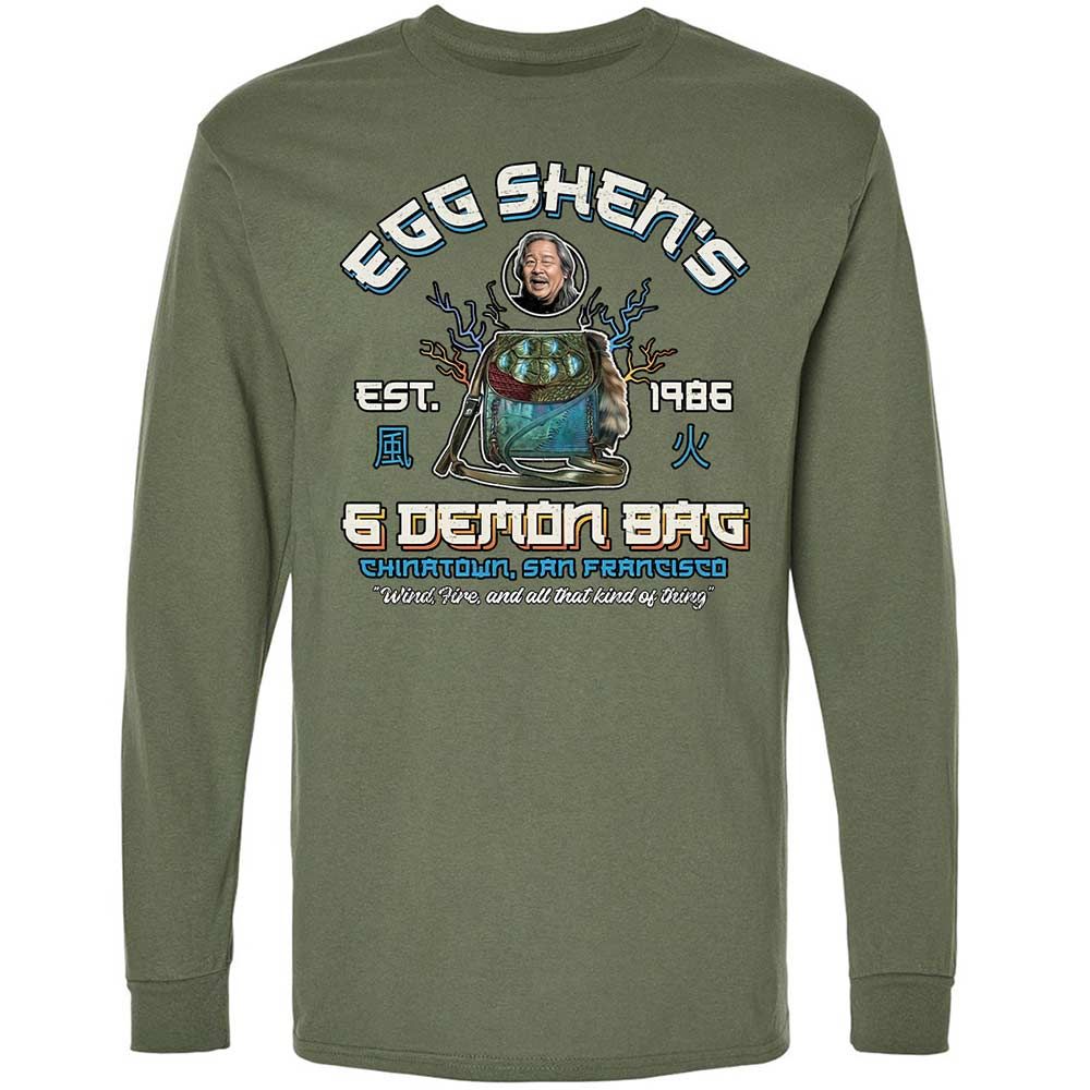 Long Sleeve T-Shirt - L7Y5AYUN - Military Green - 9