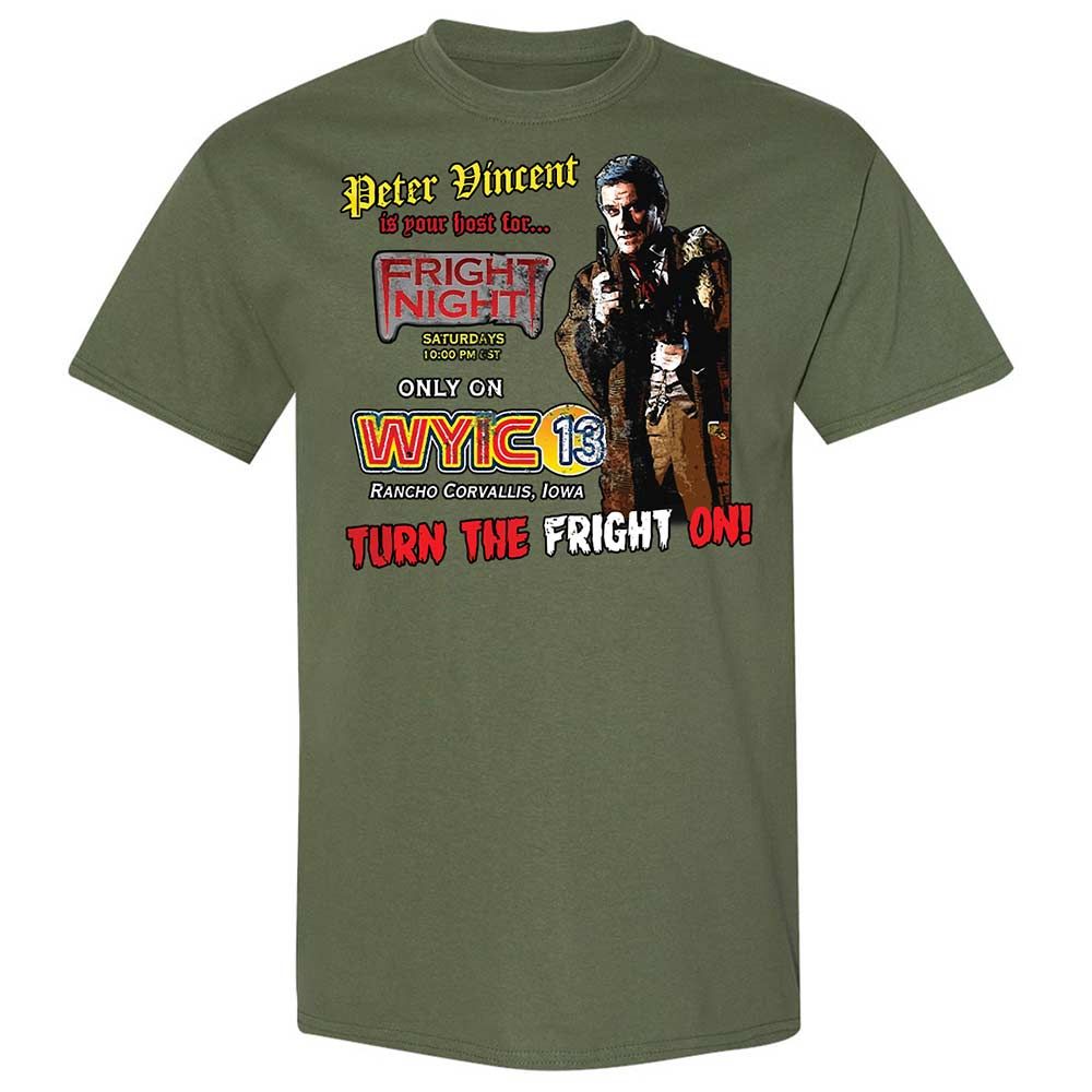 Peter Vincent Fright horror night cult - Military Green - 9