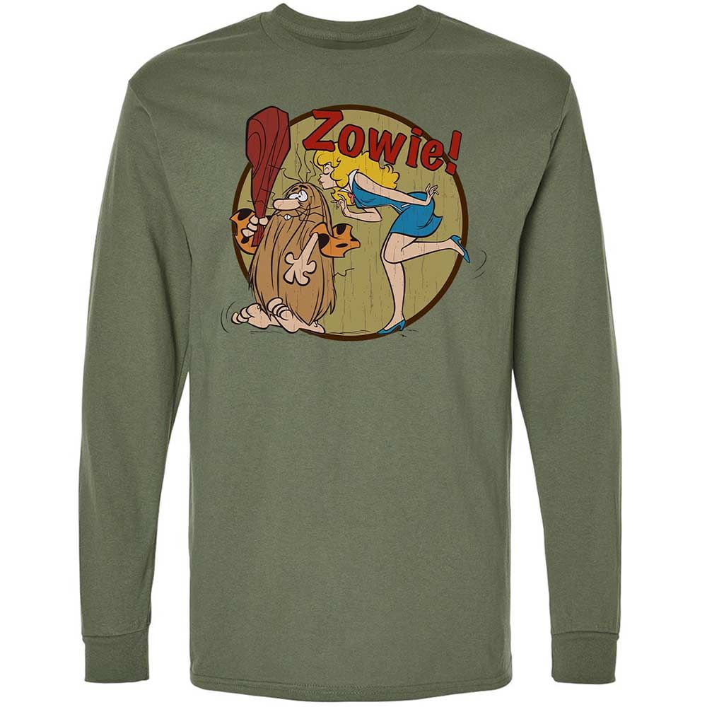 Long Sleeve T-Shirt - HLDUWZ9P - Military Green - 9