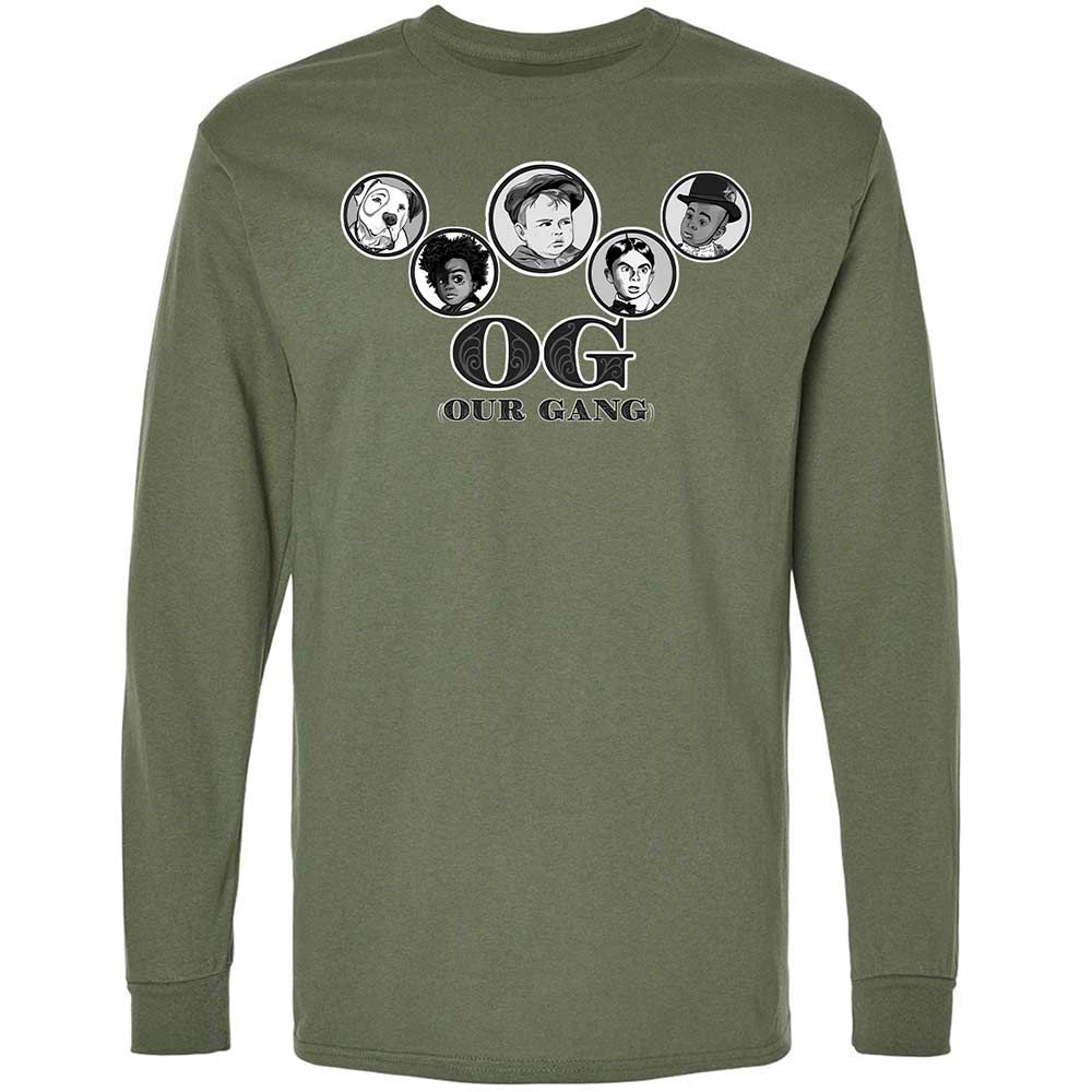 Long Sleeve T-Shirt - GJD3BQGJ - Military Green - 9