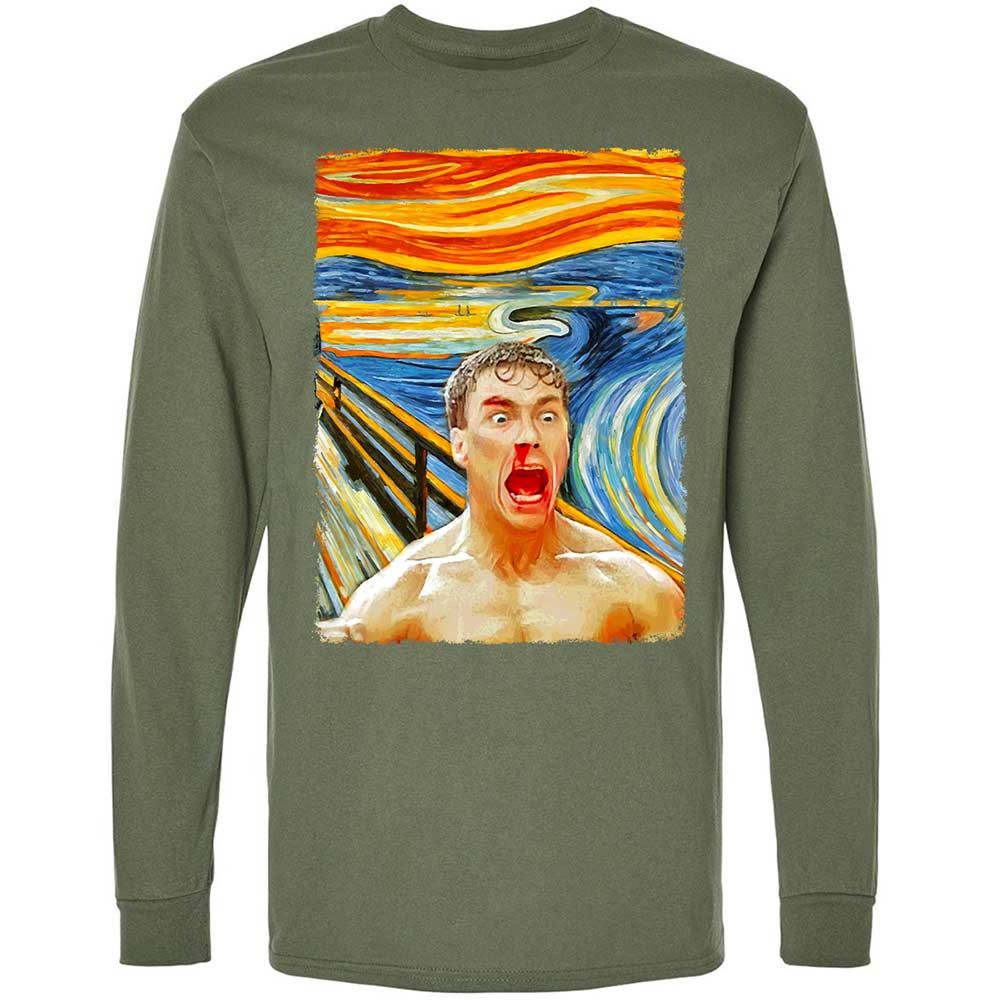 Long Sleeve T-Shirt - 6UE4ZX51 - Military Green - 9