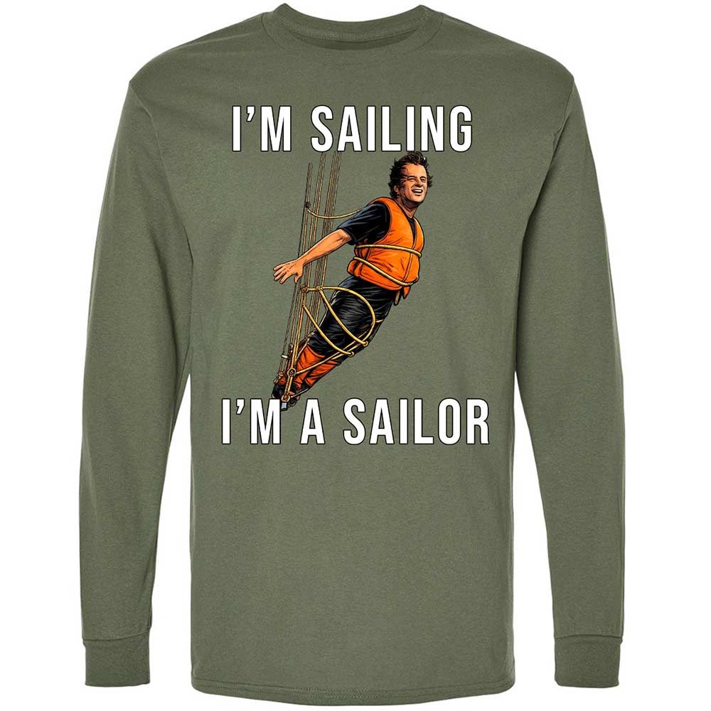 Long Sleeve T-Shirt - BS1R9PVU - Military Green - 9
