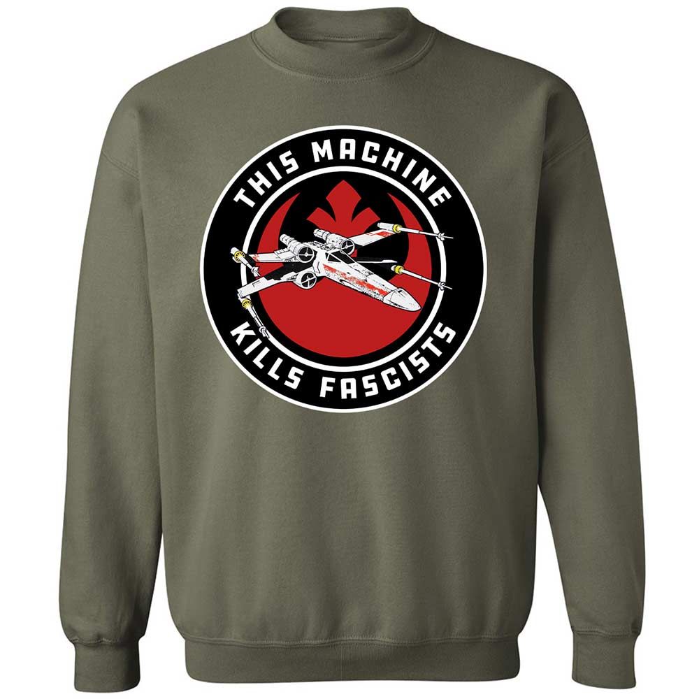 This Machine Kills Fascists - Military Green - 9