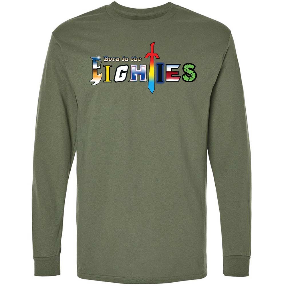 Long Sleeve T-Shirt - V5GVQ1T3 - Military Green - 9