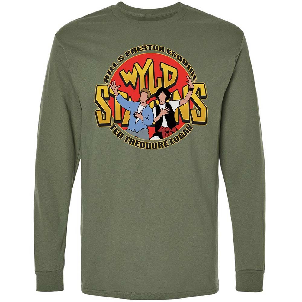 Long Sleeve T-Shirt - P91UPT7Z - Military Green - 9