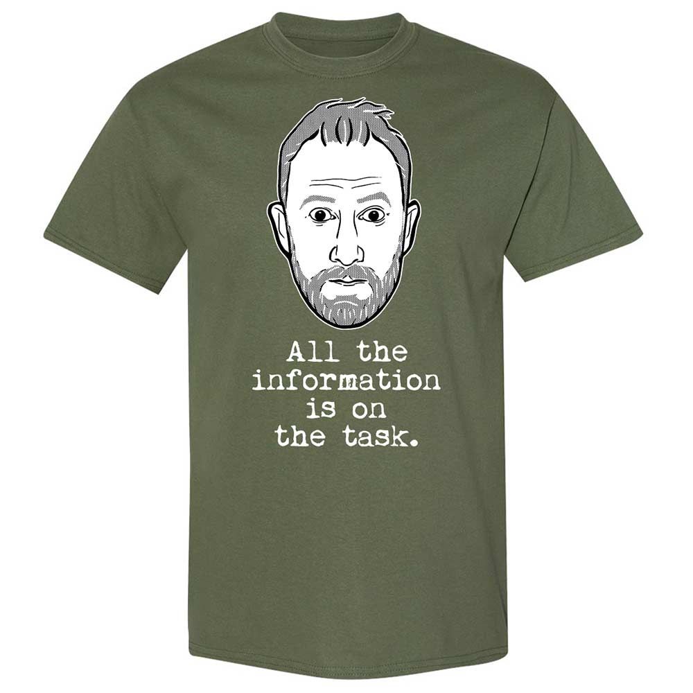 All the information is on the task - Military Green - 9