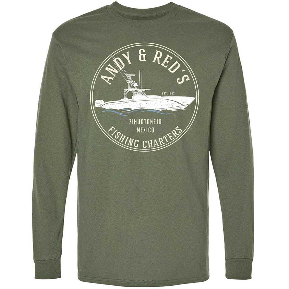 Long Sleeve T-Shirt - E1HF4GDP - Military Green - 9