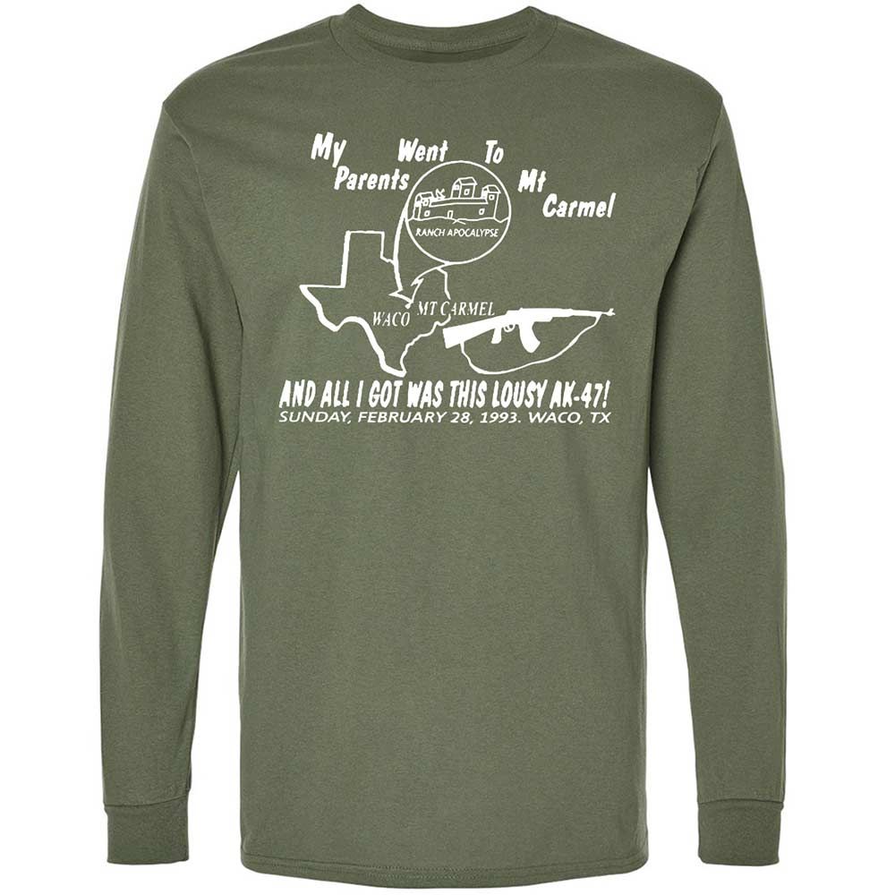 Long Sleeve T-Shirt - ZVXC6RHC - Military Green - 9