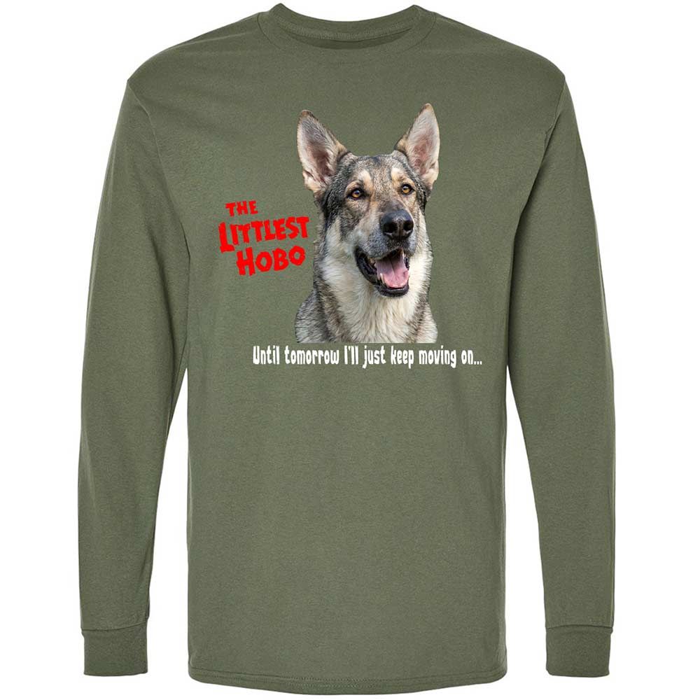 Long Sleeve T-Shirt - HJWBSS6U - Military Green - 9