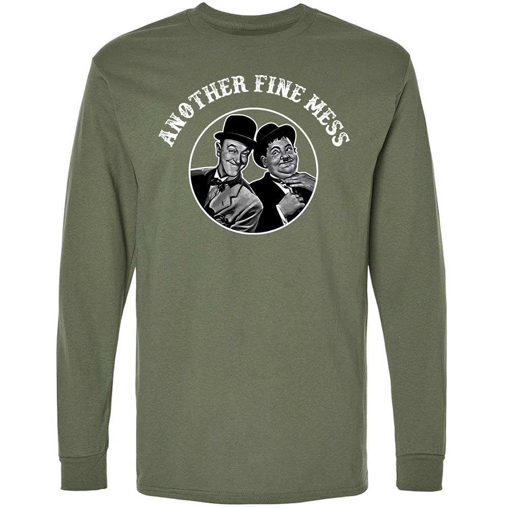 Long Sleeve T-Shirt - B2HC7CUP - Military Green - 9