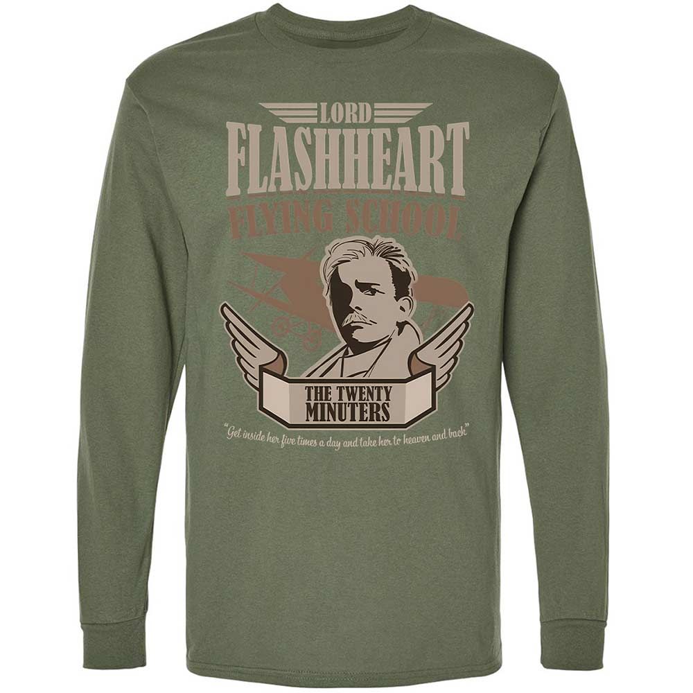 Long Sleeve T-Shirt - 5MQZJCTF - Military Green - 9