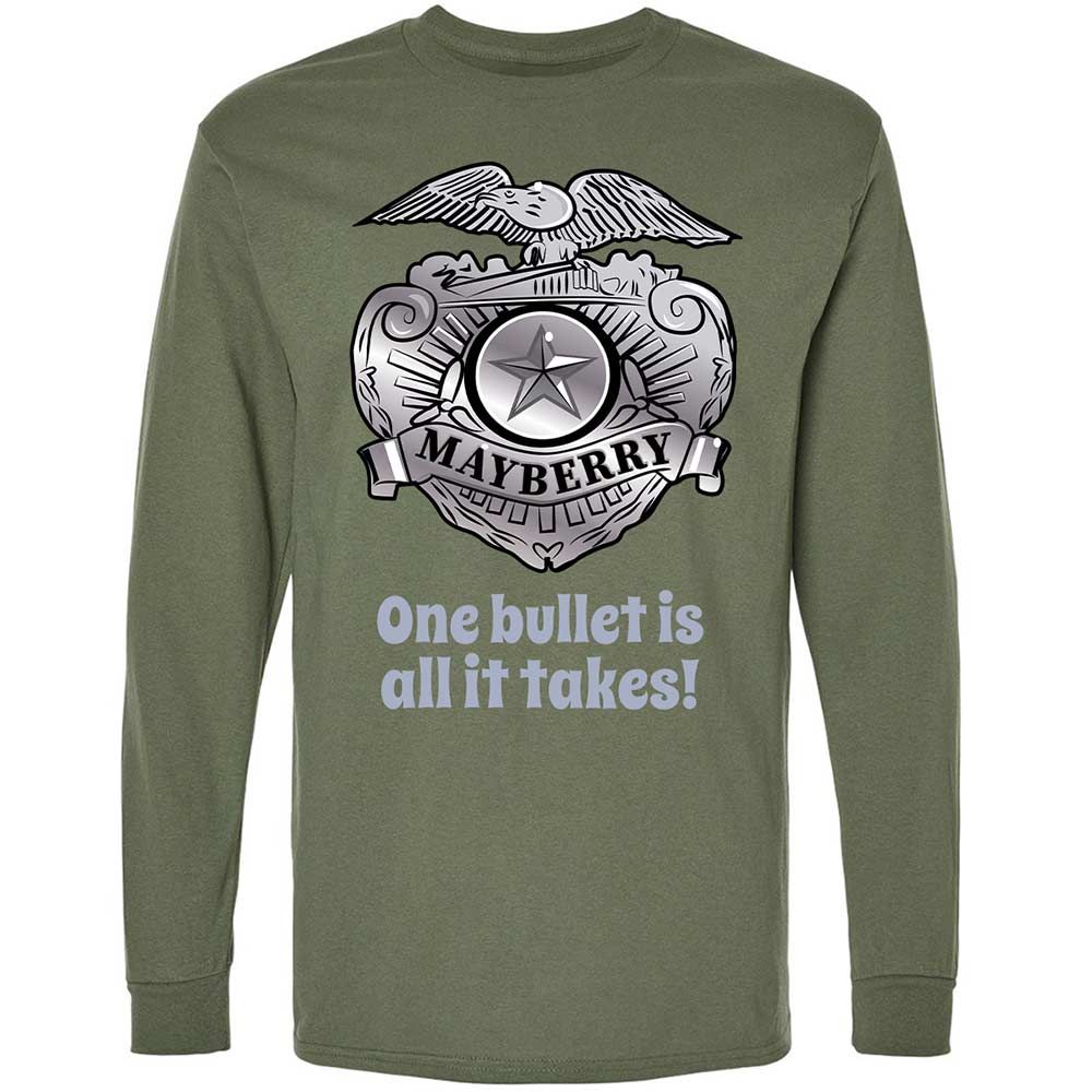 Long Sleeve T-Shirt - 7FZDRQZR - Military Green - 9