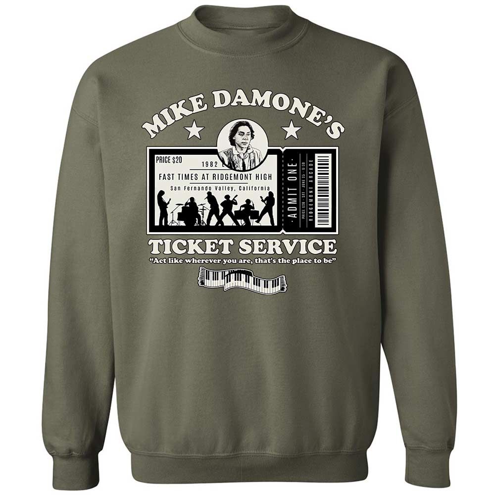 Damone's Ticket Service - Military Green - 9