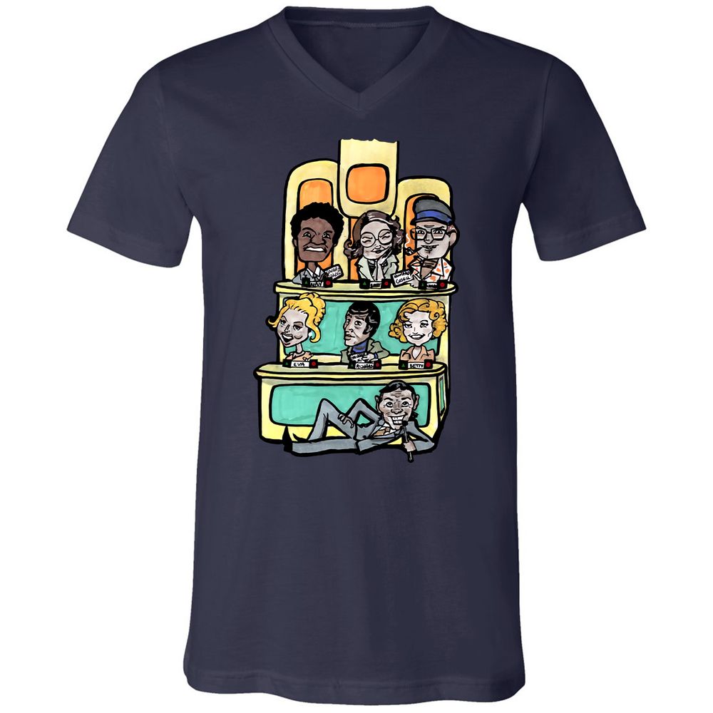 Unisex V-Neck T-Shirt - VU3S8K4U - Navy - 9