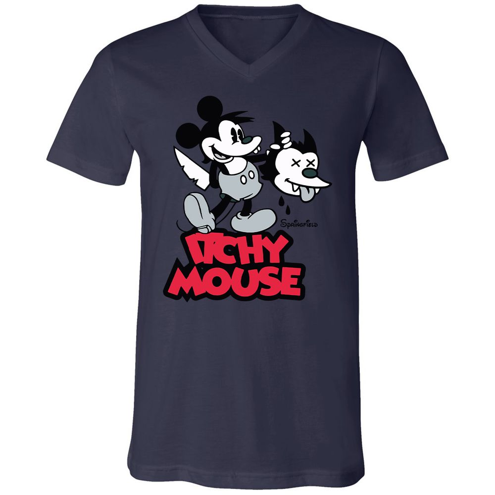 Unisex V-Neck T-Shirt - R846X8HA - Navy - 9