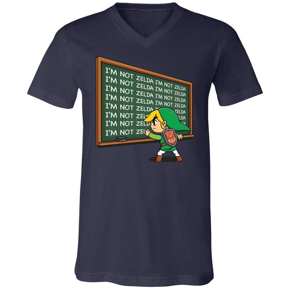 Unisex V-Neck T-Shirt - WUZE867H - Navy - 9