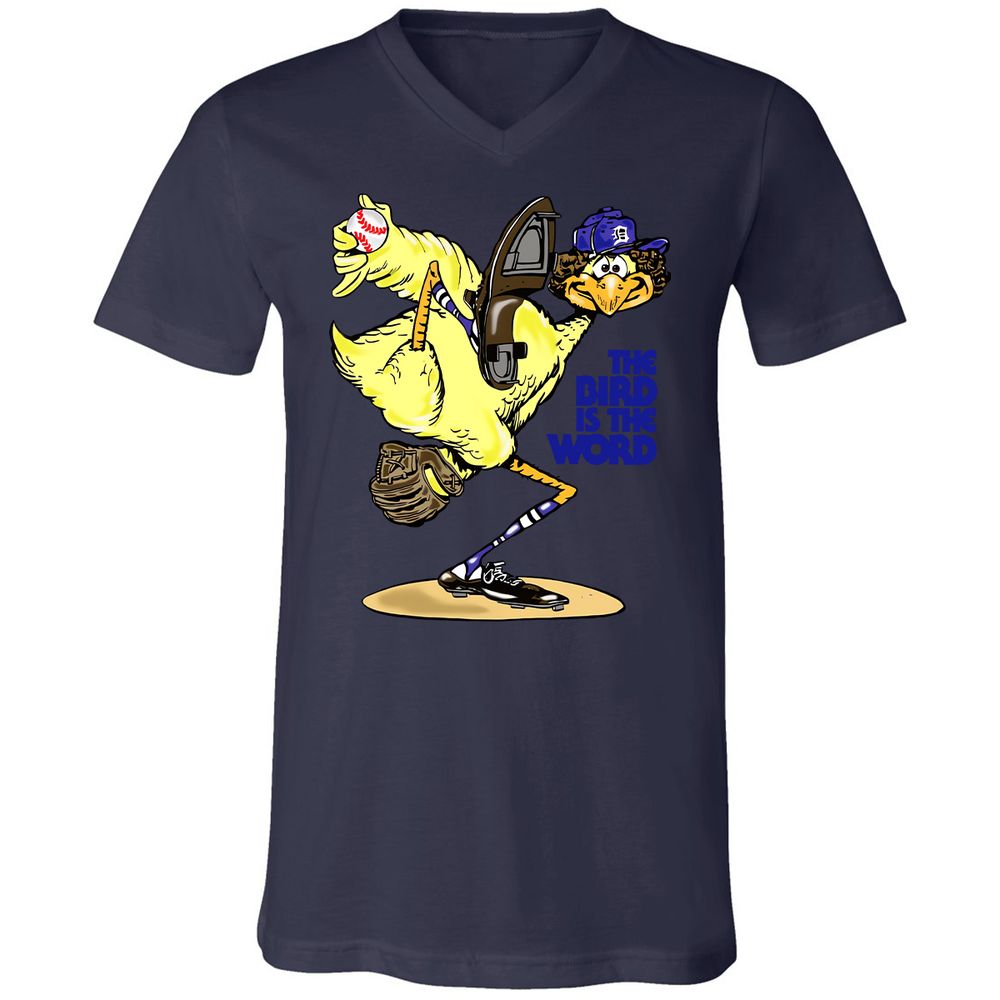 Unisex V-Neck T-Shirt - J4L6C18M - Navy - 9