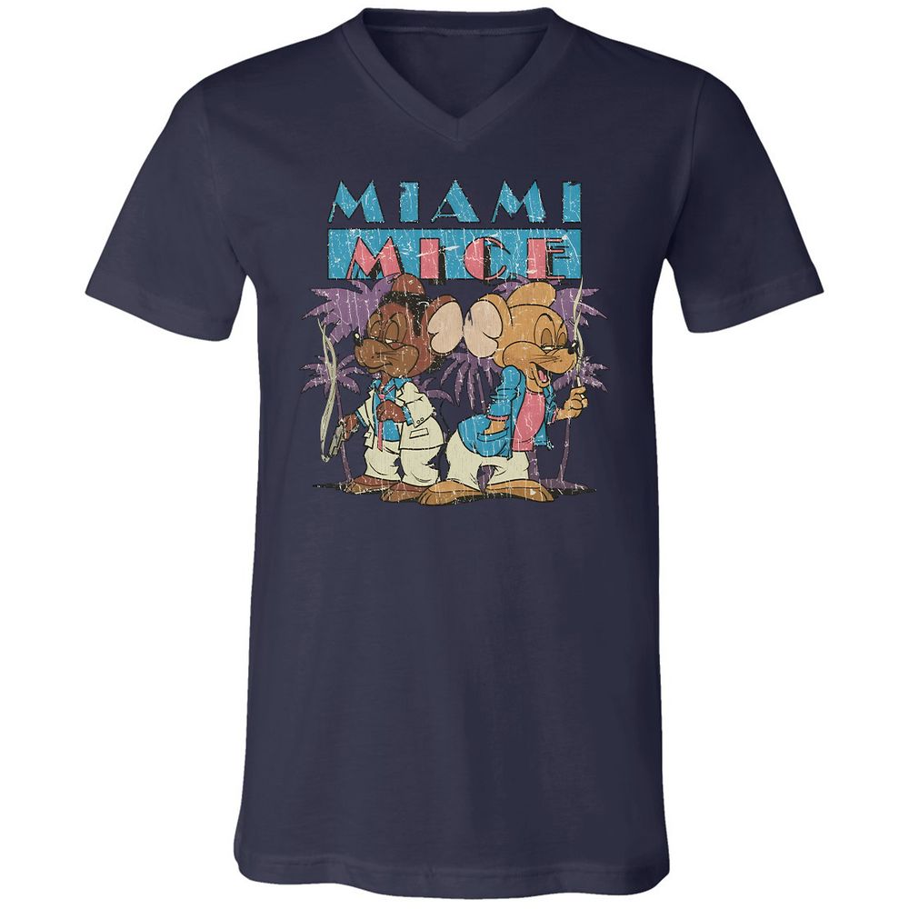 Unisex V-Neck T-Shirt - A83S47WY - Navy - 9