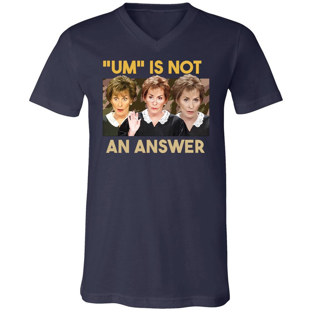 Unisex V-Neck T-Shirt - R82VV5LR - Navy - 9
