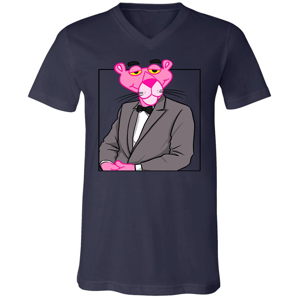 Unisex V-Neck T-Shirt - X4J3432J - Navy - 9