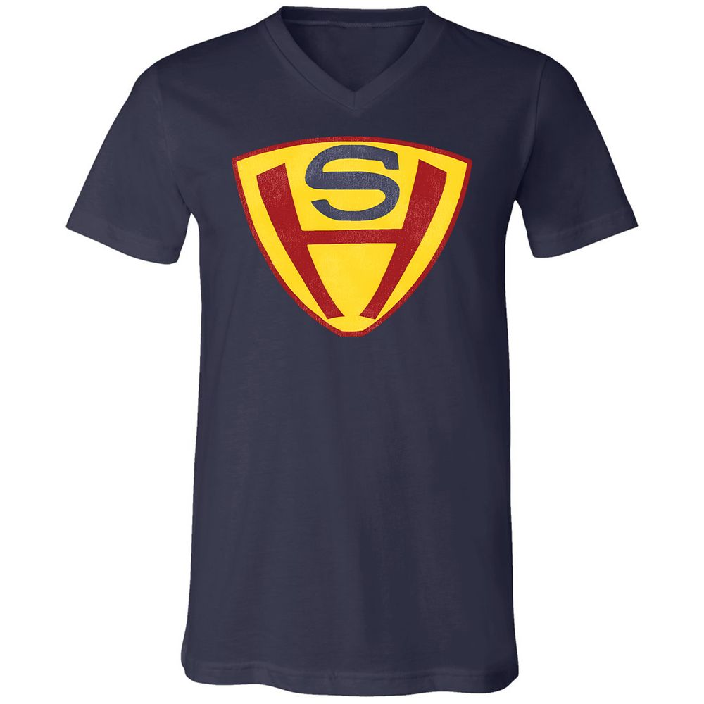 Unisex V-Neck T-Shirt - EDFF33LW - Navy - 9