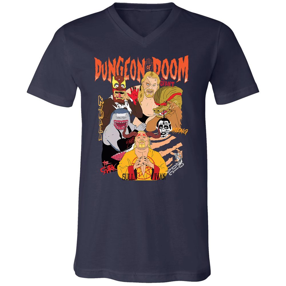 Unisex V-Neck T-Shirt - 2VNA2UQ6 - Navy - 9