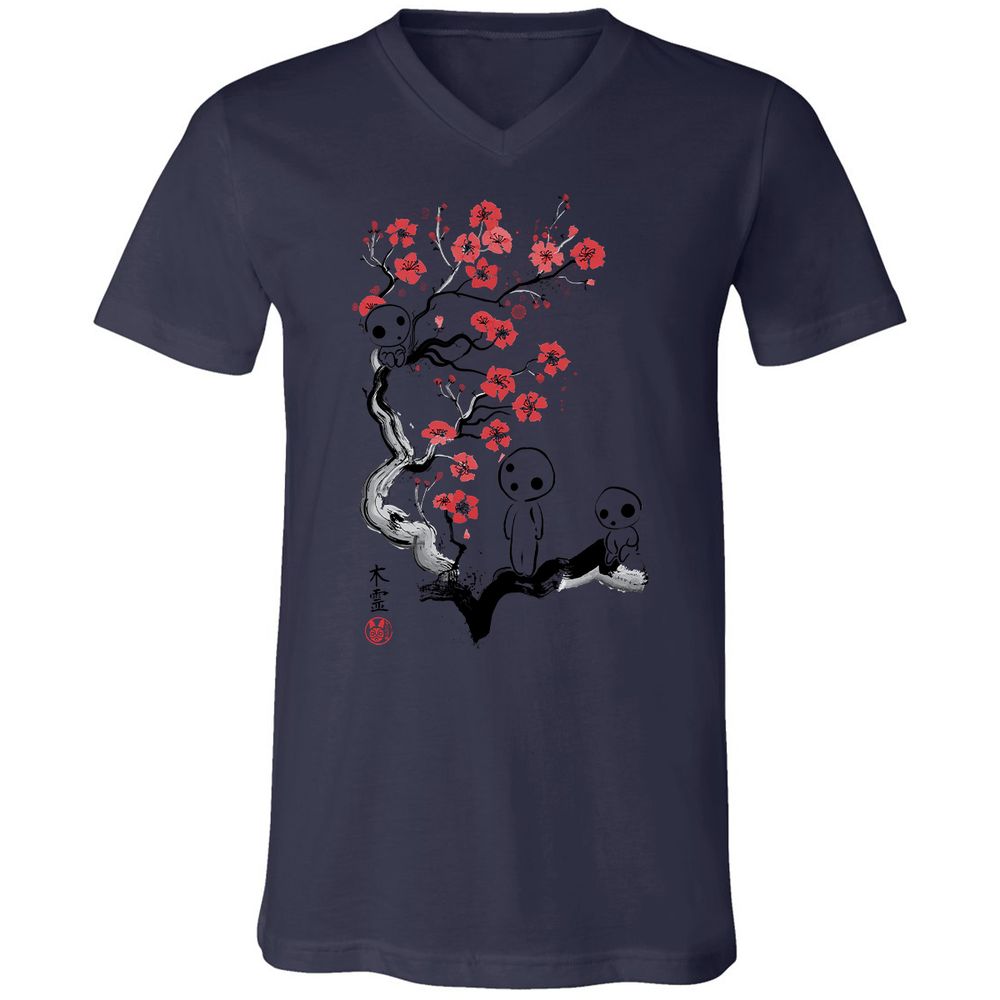 Unisex V-Neck T-Shirt - EQW956J3 - Navy - 9