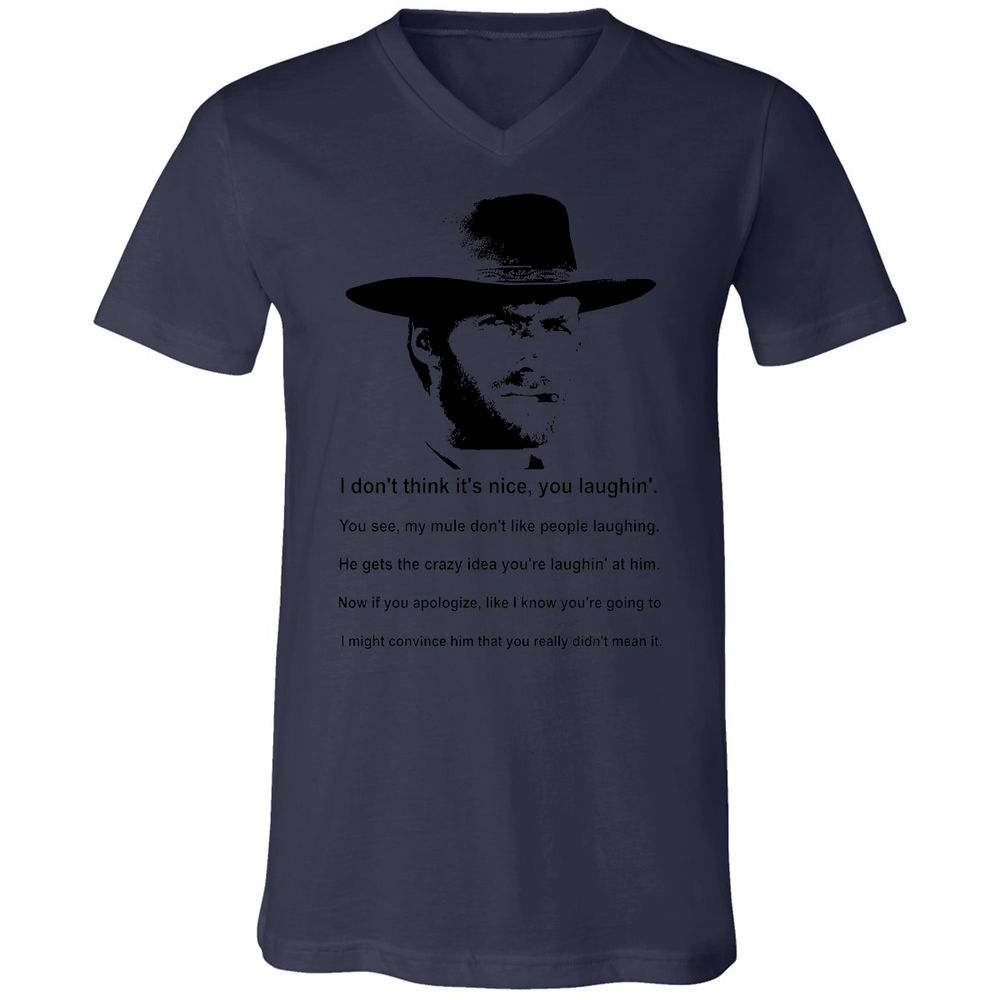Clint Eastwood Mule Quote - Navy - 9