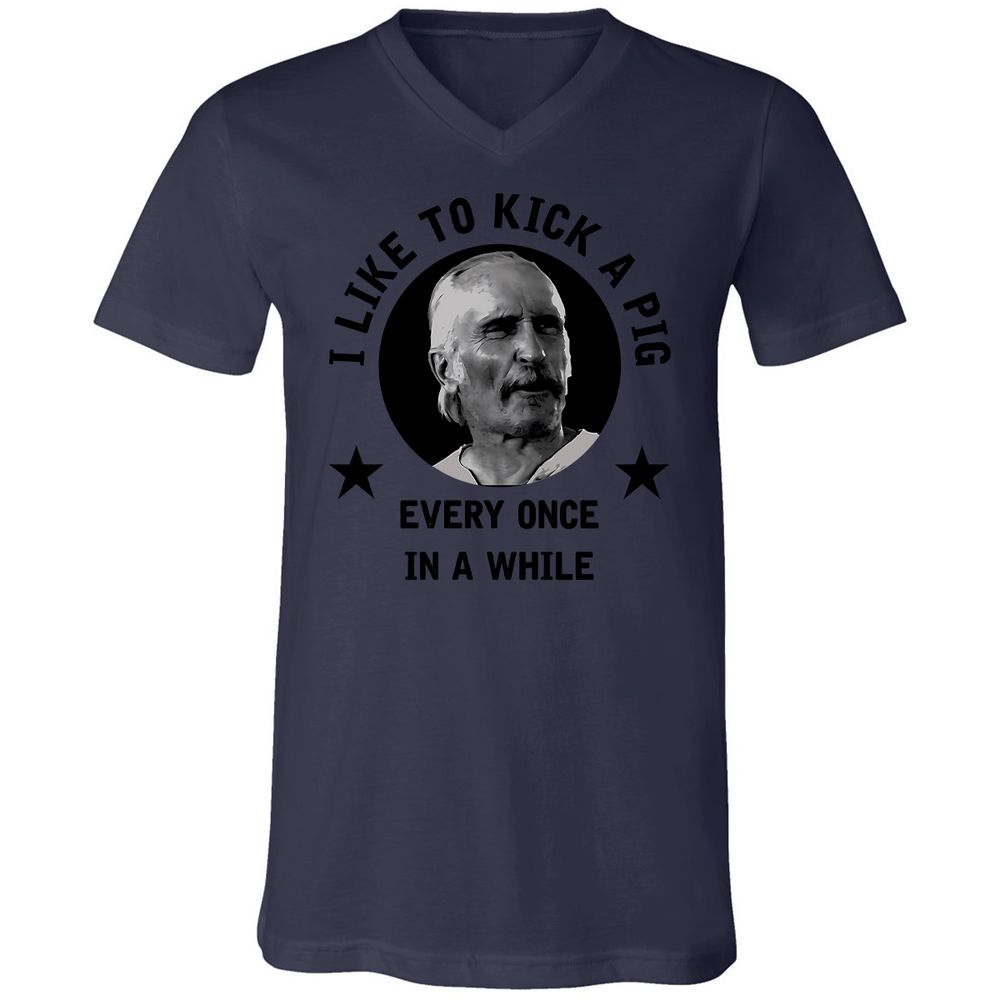 I like to kick a pig - Navy - 9