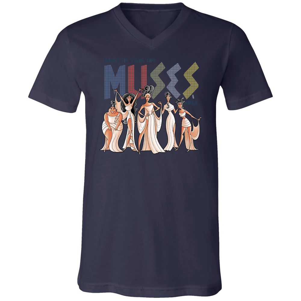 Unisex V-Neck T-Shirt - KL3G6MM6 - Navy - 9