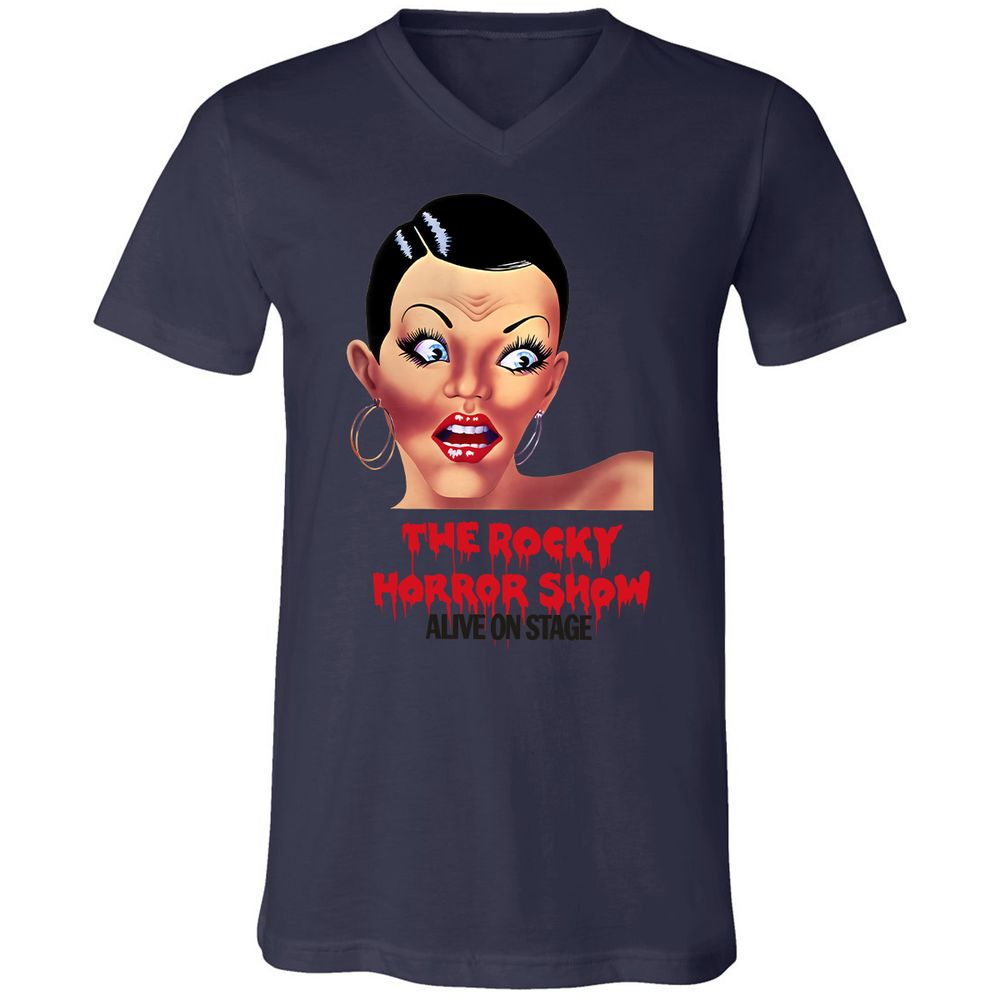 Unisex V-Neck T-Shirt - T3EACHTJ - Navy - 9